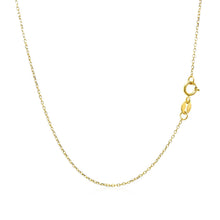 Load image into Gallery viewer, 14k Yellow Gold Diamond Cut Cable Link Chain 0.8mm
