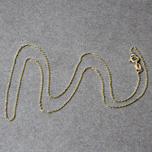 Load image into Gallery viewer, 14k Yellow Gold Diamond Cut Cable Link Chain 0.8mm
