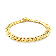 Load image into Gallery viewer, 8.25mm 14k Yellow Gold Classic Miami Cuban Solid Bracelet
