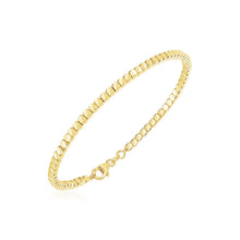 Load image into Gallery viewer, 14k Yellow Gold High Polish Bead Cuff Bangle
