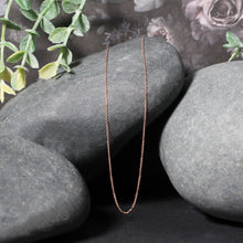 Load image into Gallery viewer, 14k Rose Gold Diamond Cut Cable Link Chain 0.7mm
