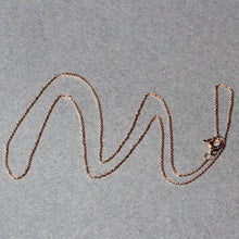 Load image into Gallery viewer, 14k Rose Gold Diamond Cut Cable Link Chain 0.7mm
