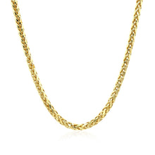 Load image into Gallery viewer, 2.7mm 14k Yellow Gold Lite Diamond Cut Round Franco Chain
