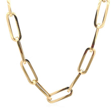 Load image into Gallery viewer, 14k Yellow Gold Extra Wide Paperclip Chain Necklace
