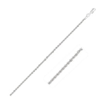 Load image into Gallery viewer, 2.0mm 14k White Gold Light Rope Chain
