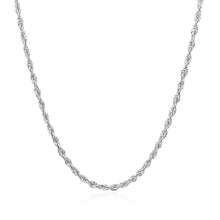 Load image into Gallery viewer, 2.0mm 14k White Gold Light Rope Chain
