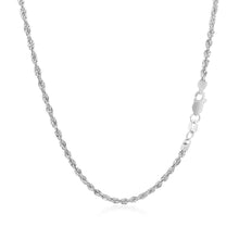 Load image into Gallery viewer, 2.0mm 14k White Gold Light Rope Chain
