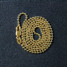 Load image into Gallery viewer, 14k Yellow Gold Bead Chain 1.5mm
