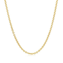 Load image into Gallery viewer, 14k Yellow Gold Round Cable Link Chain 1.9mm
