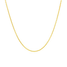 Load image into Gallery viewer, 14k Yellow Gold Round Cable Link Chain 1.1mm

