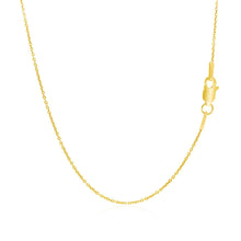 Load image into Gallery viewer, 14k Yellow Gold Round Cable Link Chain 1.1mm

