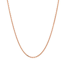 Load image into Gallery viewer, 14k Rose Gold Diamond Cut Cable Link Chain 1.3mm
