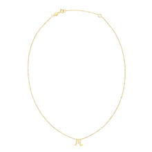Load image into Gallery viewer, 14K Yellow Gold Scorpio Necklace
