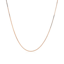 Load image into Gallery viewer, 18k Rose Gold Classic Box Chain (0.60 mm)
