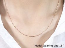 Load image into Gallery viewer, 18k Rose Gold Classic Box Chain (0.60 mm)
