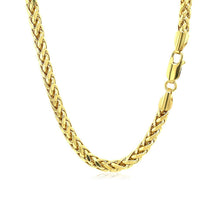 Load image into Gallery viewer, 4.1mm 14k Yellow Gold Diamond Cut Round Franco Chain
