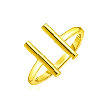 Load image into Gallery viewer, 14k Yellow Gold Open Ring with Bars
