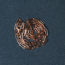 Load image into Gallery viewer, 14K Rose Gold Delicate Paperclip Chain (2.1mm)
