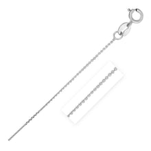 Load image into Gallery viewer, 14k White Gold Diamond Cut Cable Link Chain 0.7mm
