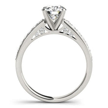 Load image into Gallery viewer, 14k White Gold Single Row Prong Set Diamond Engagement Ring (1 3/8 cttw)
