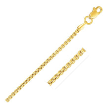 Load image into Gallery viewer, 14k Yellow Gold Solid Round Box Chain 1.6 mm
