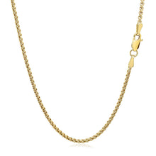 Load image into Gallery viewer, 14k Yellow Gold Solid Round Box Chain 1.6 mm
