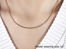 Load image into Gallery viewer, 14k Yellow Gold Solid Round Box Chain 1.6 mm
