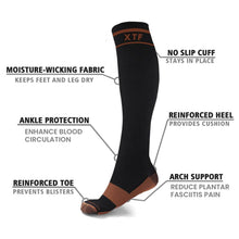 Load image into Gallery viewer, 6-Pairs: Unisex Copper-Infused Knee High Compression Socks
