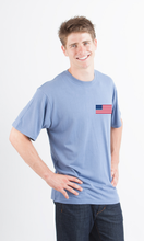 Load image into Gallery viewer, American Flag Men's Bamboo Viscose/Organic Cotton Short Sleeve Graphic T-Shirt
