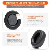 Load image into Gallery viewer, Arctis Nova Pro Wireless, Nova Elite &amp; Nova Pro Omni Earpads - WC PadZ Nova Pro Wireless
