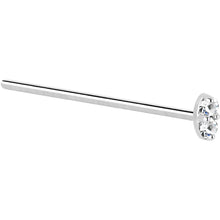Load image into Gallery viewer, 14k White Gold 1.5mm Genuine Diamond Marquise Nose Ring
