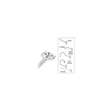 Load image into Gallery viewer, 14k White Gold 1.5mm Genuine Diamond Marquise Nose Ring
