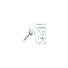 Load image into Gallery viewer, Solid 14K White Gold 2mm Aventurine Quartz Nose Ring
