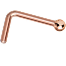 Load image into Gallery viewer, Solid 14K Rose Gold 1.5mm Ball Nose Ring
