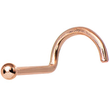 Load image into Gallery viewer, Solid 14K Rose Gold 1.5mm Ball Nose Ring
