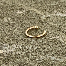 Load image into Gallery viewer, 20G 1/4 14k Solid Yellow Gold Nose Hoop
