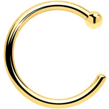 Load image into Gallery viewer, 20G 1/4 14k Solid Yellow Gold Nose Hoop
