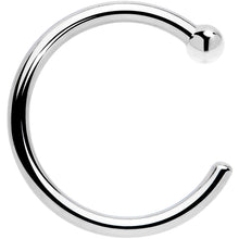 Load image into Gallery viewer, 20G 1/4 14k Solid White Gold Nose Hoop
