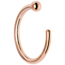 Load image into Gallery viewer, 20G 1/4 14k Solid Rose Gold Nose Hoop

