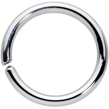 Load image into Gallery viewer, 14G 7/16 Handcrafted Solid 14k White Gold Seamless Circular Ring
