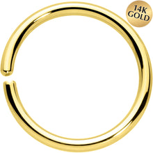 Load image into Gallery viewer, 14G 1/2 Handcrafted Solid 14k Yellow Gold Seamless Circular Ring
