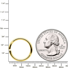 Load image into Gallery viewer, 14G 1/2 Handcrafted Solid 14k Yellow Gold Seamless Circular Ring
