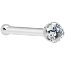 Load image into Gallery viewer, 14k Solid White Gold Genuine 1.5mm Diamond Micro Nose Ring
