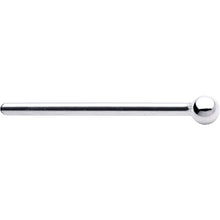 Load image into Gallery viewer, Solid 14K White Gold 1.5mm Ball Nose Ring
