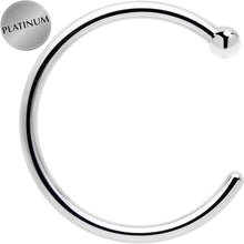 Load image into Gallery viewer, Real Platinum Nose Hoop - Hypoallergenic &amp; Luxurious
