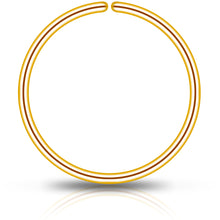 Load image into Gallery viewer, Single Hoop Nose 14k Yellow Gold Filled Nose Hoop Ring
