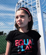 Load image into Gallery viewer, Equal Play Girls' Black T Shirt
