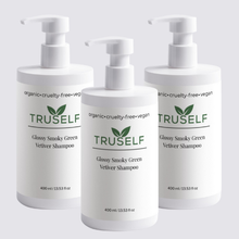 Load image into Gallery viewer, Glossy Smoky Green Vetiver Shampoo

