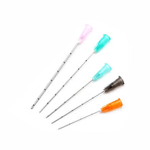 Load image into Gallery viewer, Disposable Fine Micro Cannula For Filler Injection 18G 21G 22G 23G 25G 27G 30G Plain Ends Notched Endo Blunt-tip Needles ,10sets
