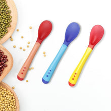 Load image into Gallery viewer, Unique Spoon and Fork Set For Newborn Baby Eating Training Easy To Hold for  Feeding Food Children Flatware Feeding Forks
